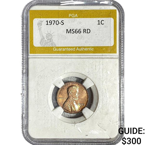 1970-S Lincoln Memorial Cent PGA MS66 RD