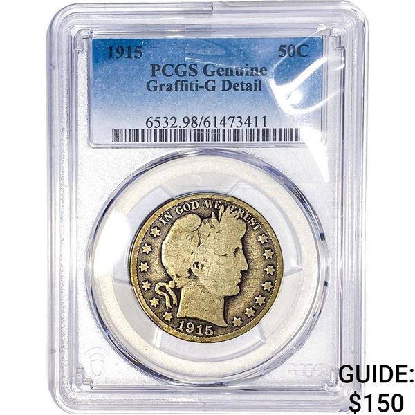 1915 Barber Half Dollar PCGS G Detail
