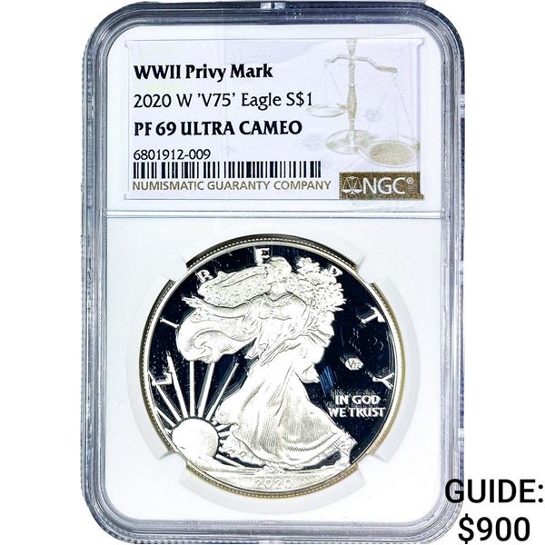 2020-W Silver Eagle NGC PF69 Ultra Cameo