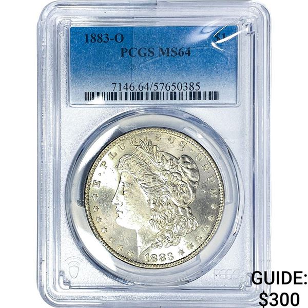 1883-O Morgan Silver Dollar PCGS MS64