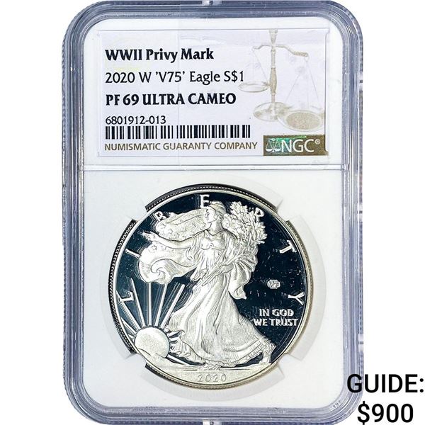 2020-W Silver Eagle NGC PF69 Ultra Cameo