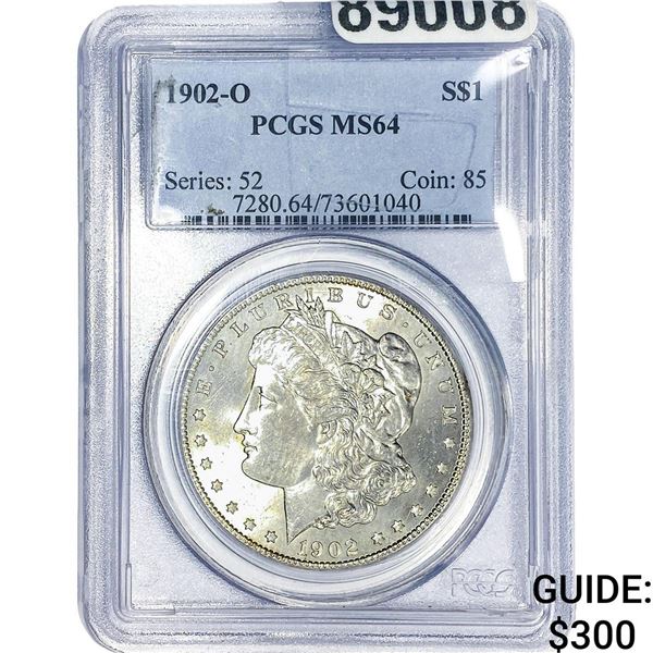 1902-O Morgan Silver Dollar PCGS MS64