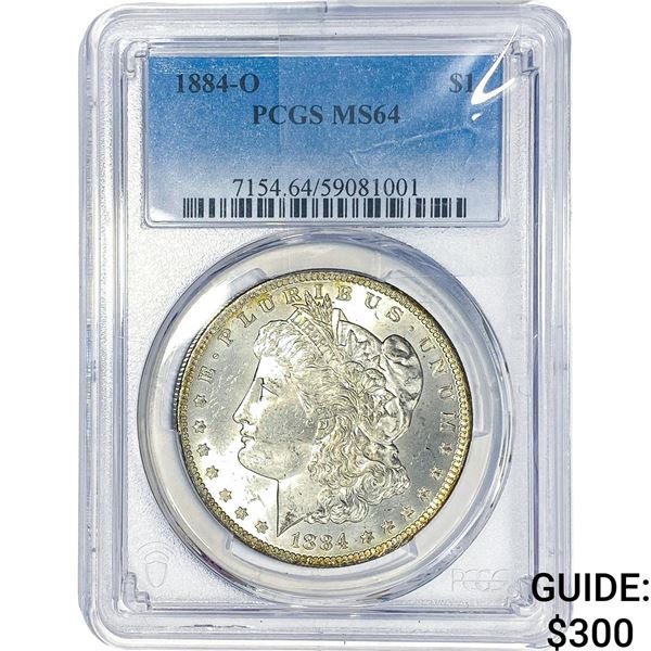 1884-O Morgan Silver Dollar PCGS MS64