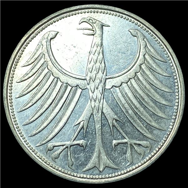 1965 Germany Silver 5 Mark