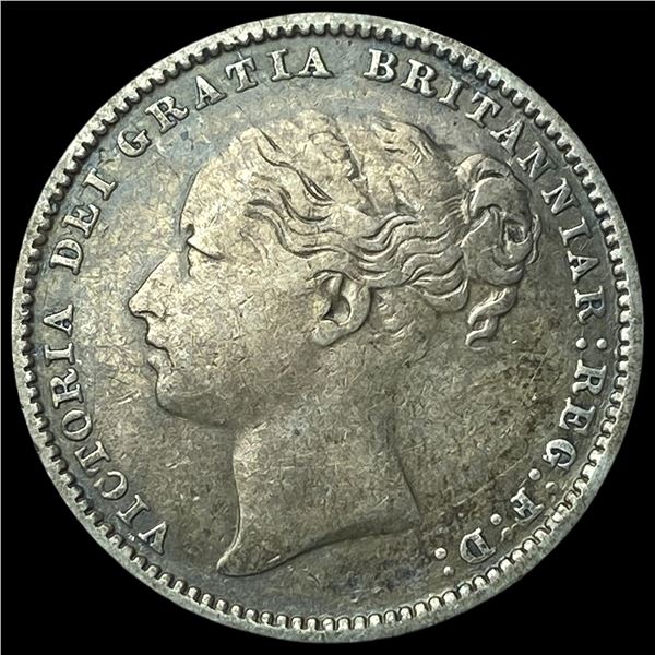 1881 Great Britain Silver Shilling
