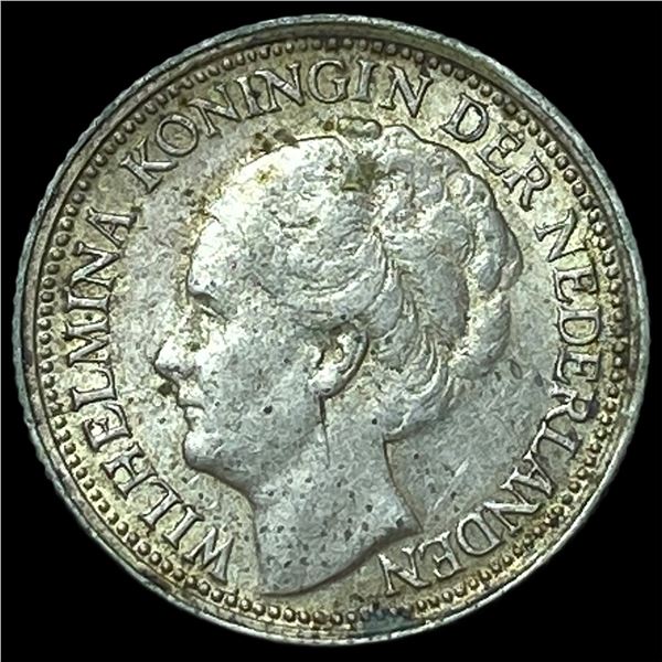 1941 Netherlands Silver 10 Cents
