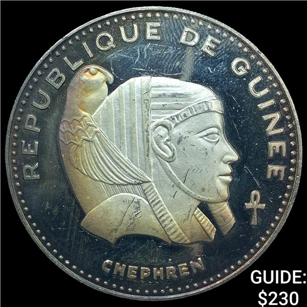 1970 Guinea Silver 500 Francs