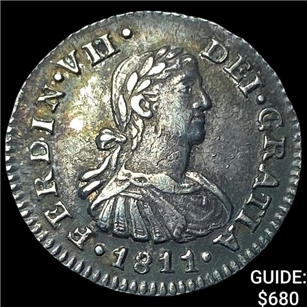 1811 Mexico Silver 1/2 Real - Ferdinand VII