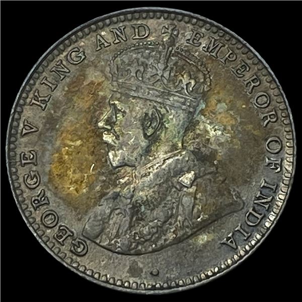 1926 Ceylon Silver 10 Cents - George V