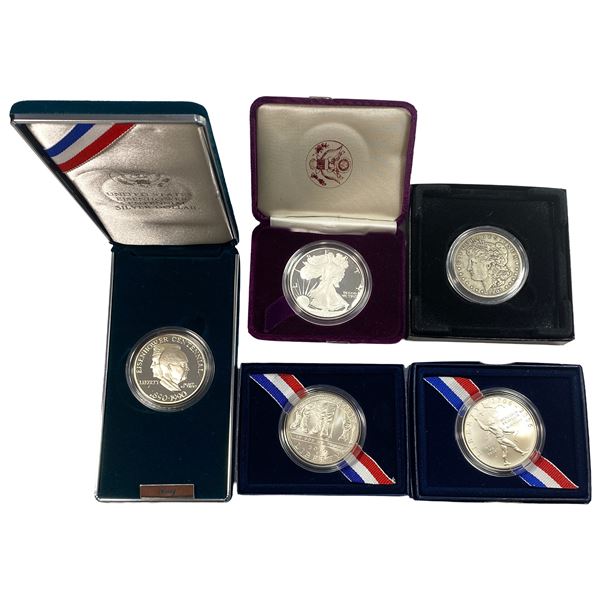 [5 Coins] Various Dates U.S. Coins Lot Proof & Silver