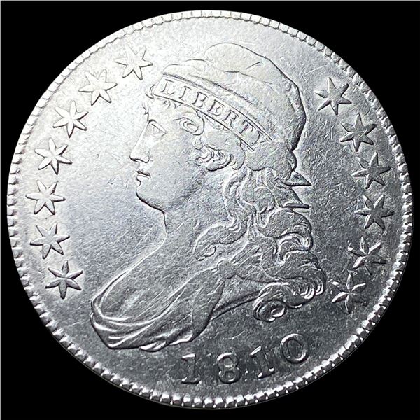 1810 Silver Capped Bust Half Dollar NEARLY  UNCIRCULATED