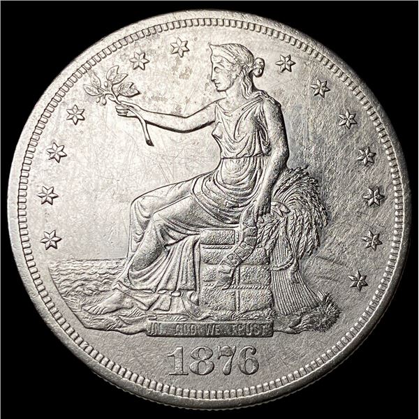 1876-S Silver Trade Dollar CLOSELY  UNCIRCULATED