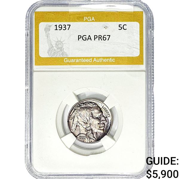 1937 Buffalo Nickel PGA PR67