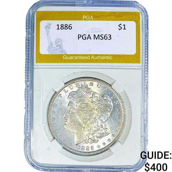 1886 Morgan Silver Dollar PGA MS63
