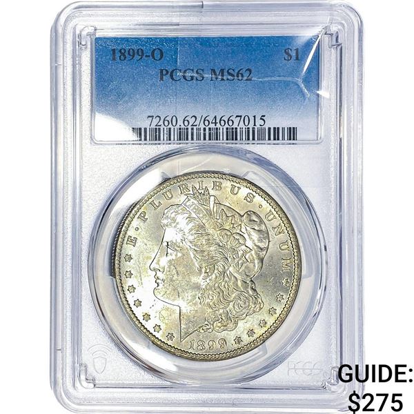 1899-O Morgan Silver Dollar PCGS MS62