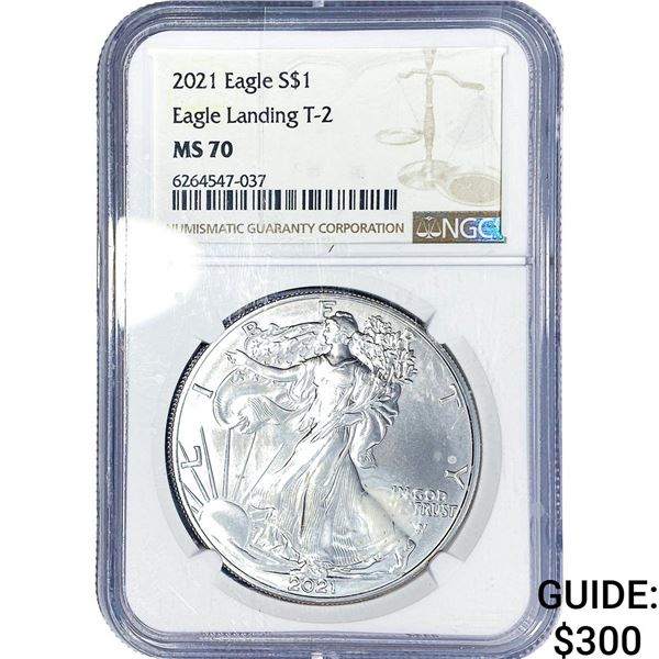 2021 Silver Eagle NGC MS70
