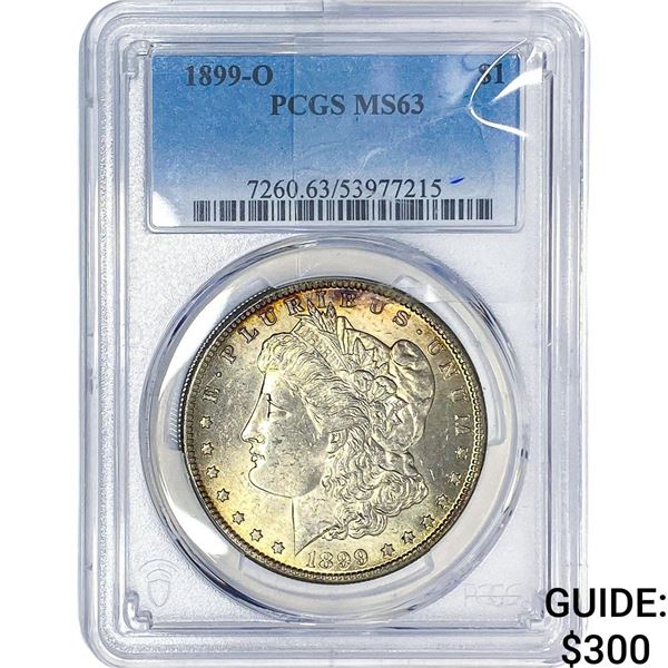 1899-O Morgan Silver Dollar PCGS MS63