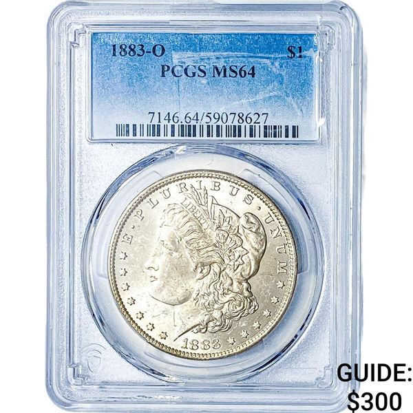 1883-O Morgan Silver Dollar PCGS MS64