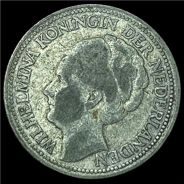 1941 Netherlands Silver 25 Cents