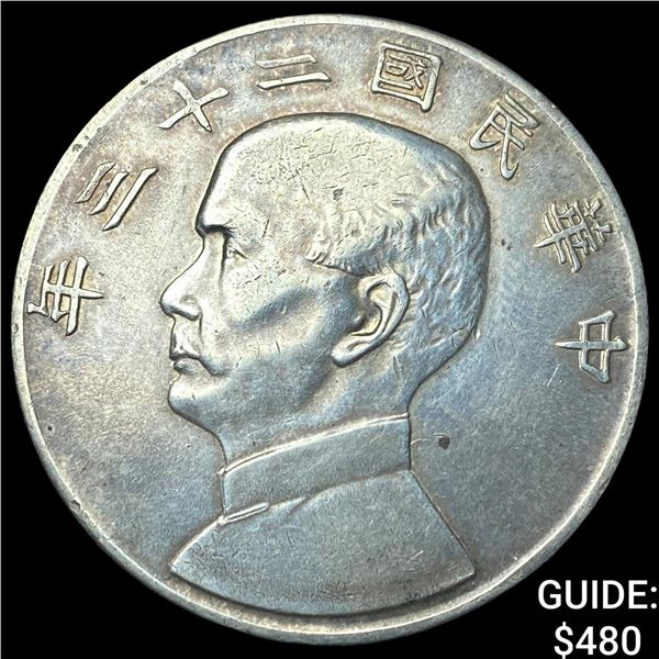 1933 China Silver Dollar