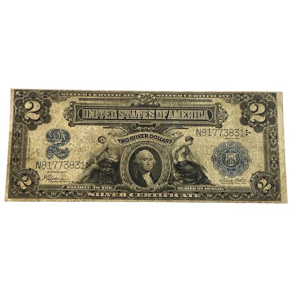 1899 $2 Mini Porthole Silver Certificate