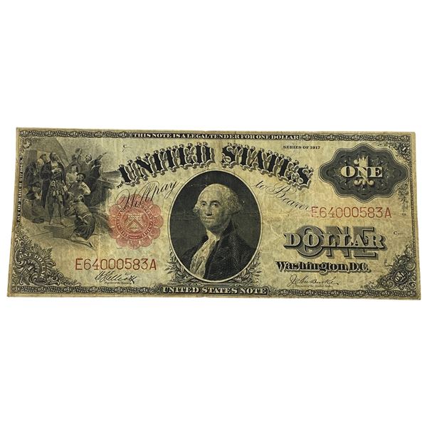 1917 $1 Large Note Red Seal