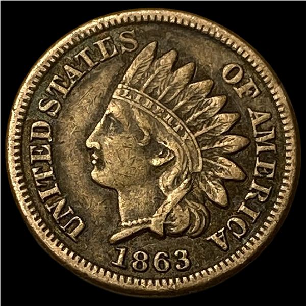 1863 Indian Head Cent NEARLY UNCIRCULATED