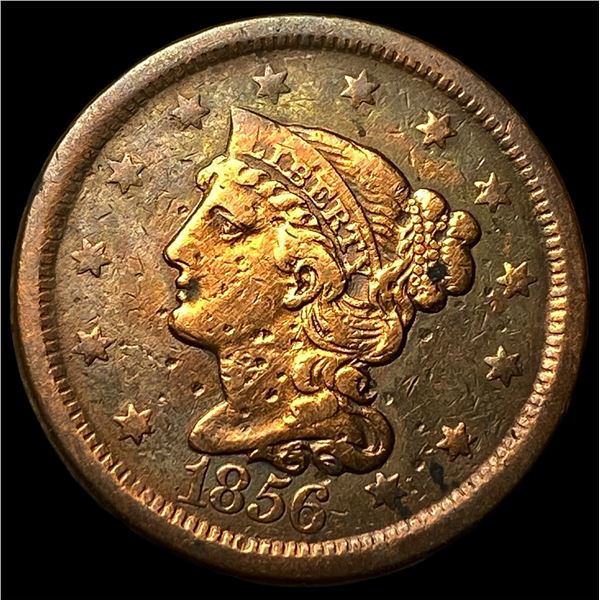 1856 Braided Hair Large Cent HIGH GRADE