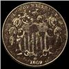 Image 1 : 1869 Shield Nickel NEARLY UNCIRCULATED
