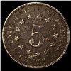 Image 2 : 1869 Shield Nickel NEARLY UNCIRCULATED