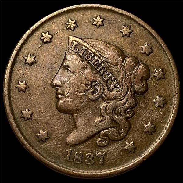 1837 Coronet Head Large Cent CLOSELY  UNCIRCULATED
