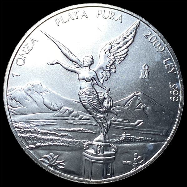 2009 Mexico Silver 1 Onza Libertad SUPERB GEM BU