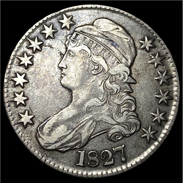 1827 Capped Bust Half Dollar NEARLY  UNCIRCULATED