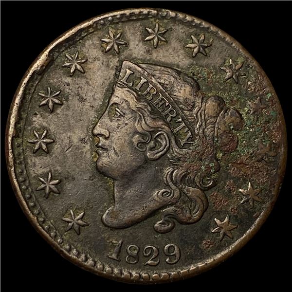 1829 Coronet Head Large Cent NEARLY  UNCIRCULATED