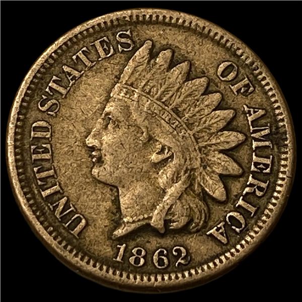 1862 Indian Head Cent NEARLY UNCIRCULATED