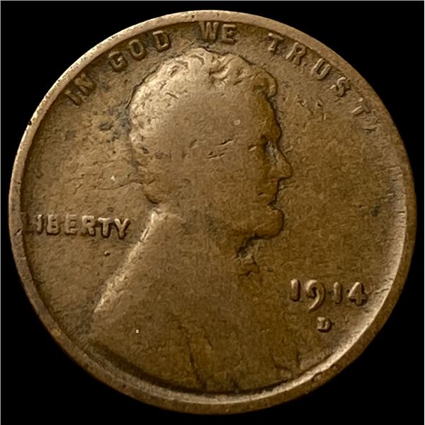 1914-D Lincoln Wheat Cent NICELY CIRCULATED