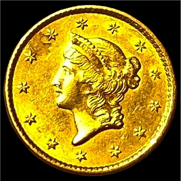1851 Gold $1 Liberty Head Type 1 CLOSELY UNCIRCULATED