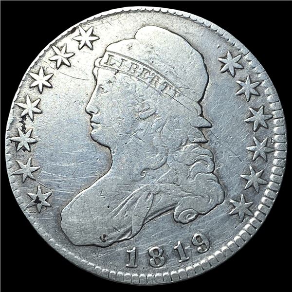 1819 Capped Bust Half Dollar NICELY  CIRCULATED