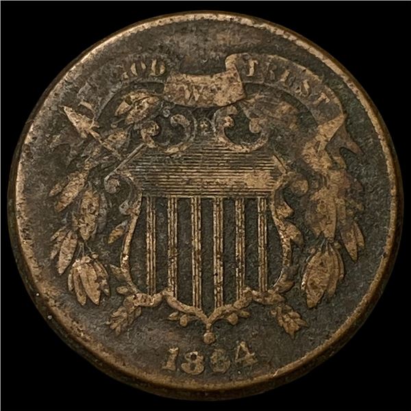 1864 Two-Cent Piece NICELY CIRCULATED