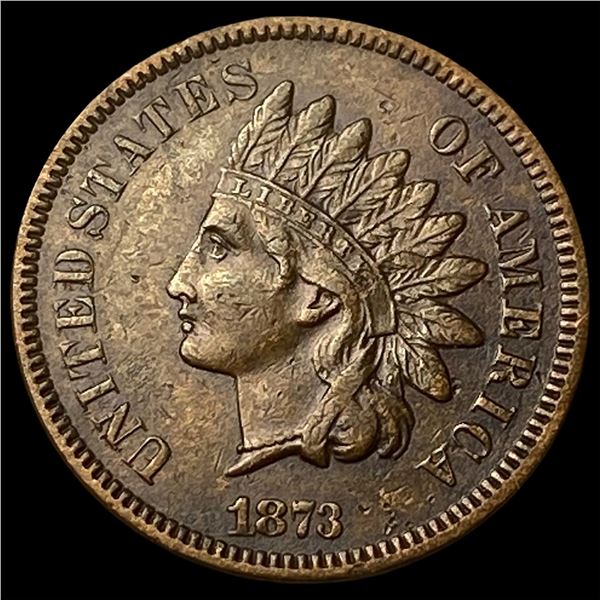 1873 Indian Head Cent CHOICE AU