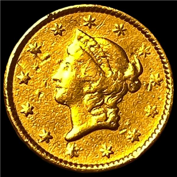 1852 Gold $1 Liberty Head Type 1 CLOSELY UNCIRCULATED