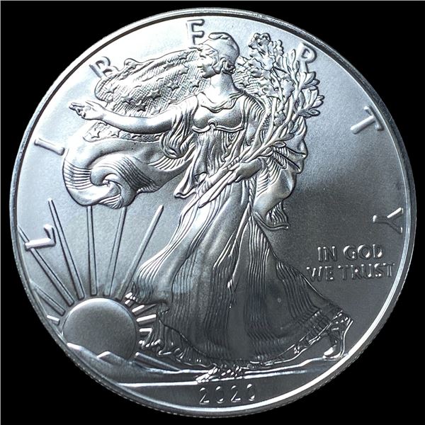 2020 1oz Silver American Eagle $1 SUPERB GEM BU