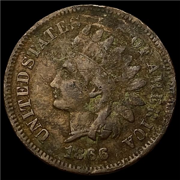 1866 Indian Head Cent NICELY CIRCULATED