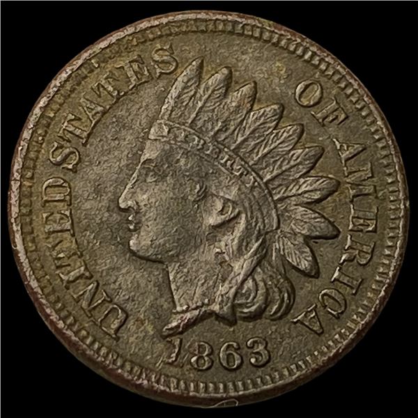 1863 Indian Head Cent NEARLY UNCIRCULATED