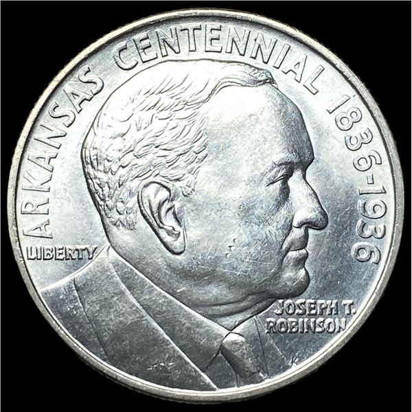 1936 Silver Arkansas Half Dollar GEM BU