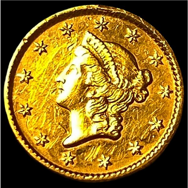 1853 Gold $1 Liberty Head Type 1 UNCIRCULATED