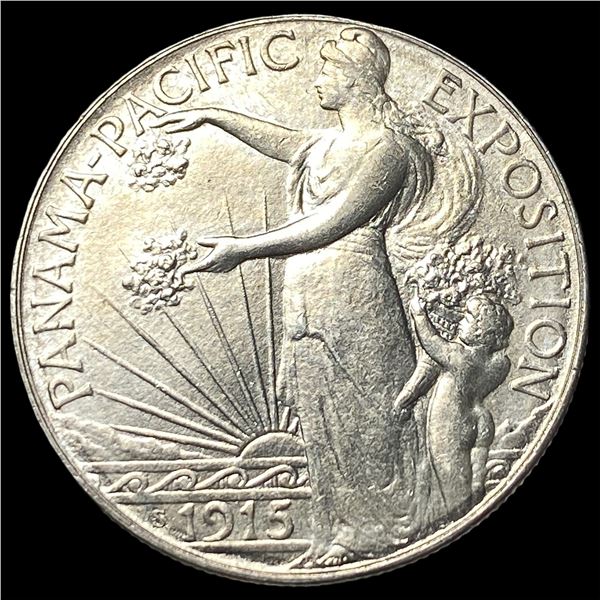 1915-S Silver Panama-Pacific Half Dollar  CHOICE AU