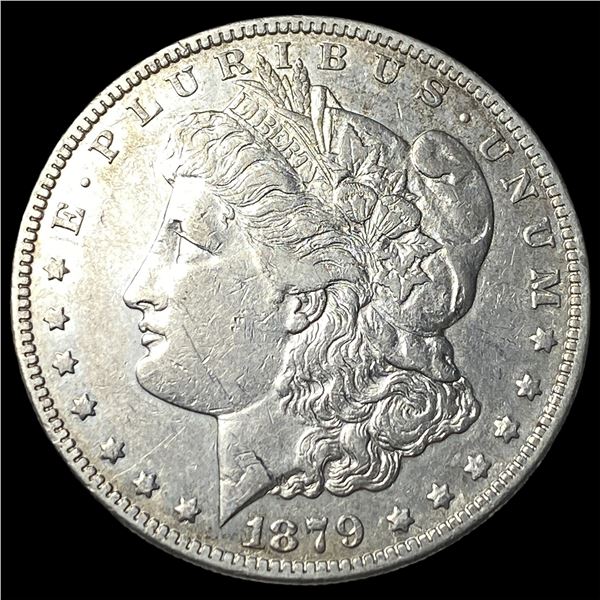 1879-S Rev 78 Silver Morgan Dollar NEARLY UNCIRCULATED