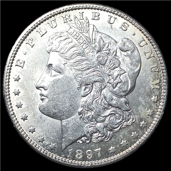 1897-S Silver Morgan Dollar CHOICE AU