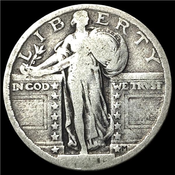 1921 Silver Standing Liberty Quarter NICELY CIRCULATED